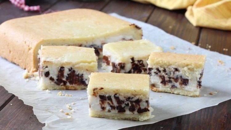 Carrés ricotta et chocolat