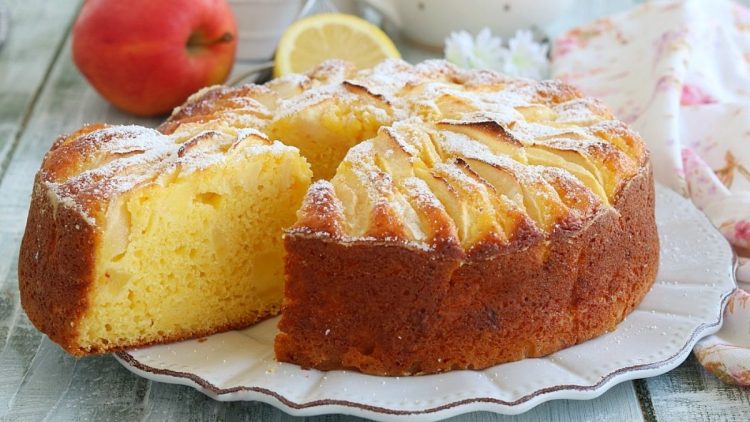Gâteau au citron et pommes