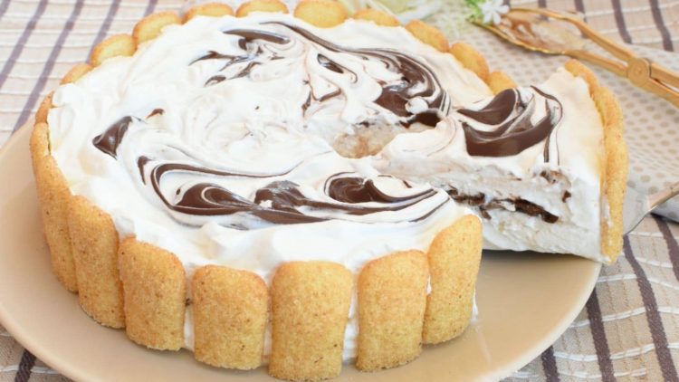 Gâteau glacé au Nutella et boudoirs