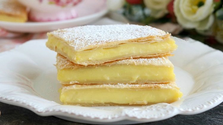 tarte scendiletto à la crème pâtissière