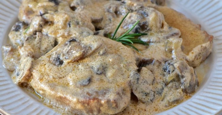 Filet de veau aux champignons