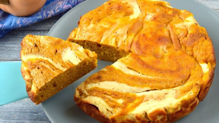gâteau marbré potiron et crème
