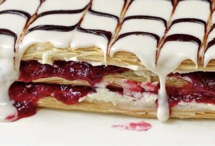 Mille feuille framboise vanille
