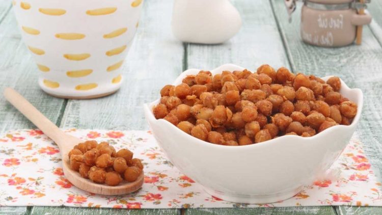 Pois chiches croustillants au four