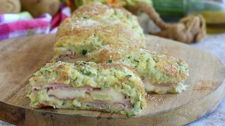 Rouleau de pommes de terre et courgettes