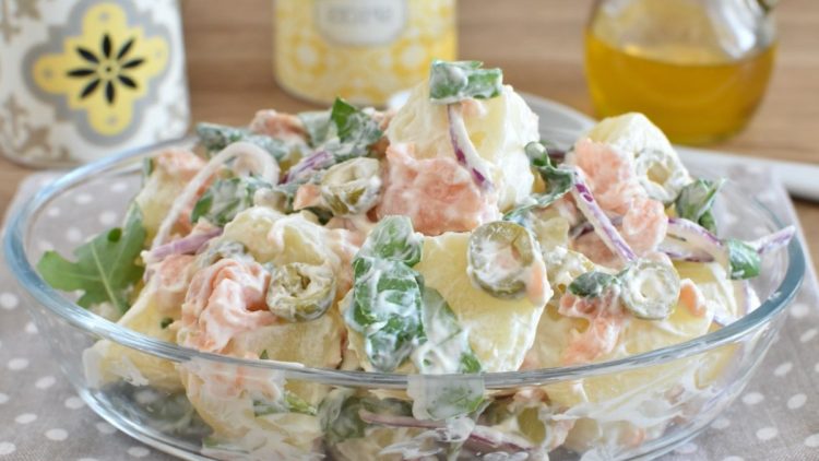 salade de pommes de terre au saumon fumé