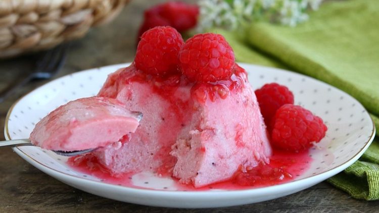 Bavarois aux framboises