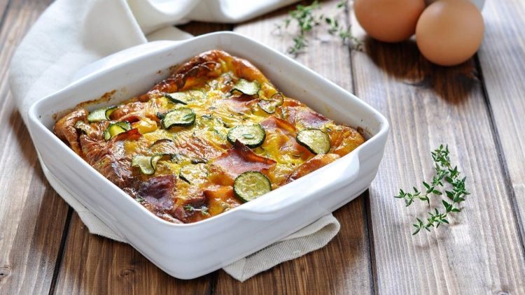 Clafoutis de courgettes au parmesan