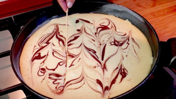 Gâteau à la poêle prêt en 5 minutes