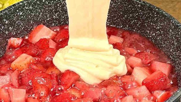 gâteau moelleux aux fraises