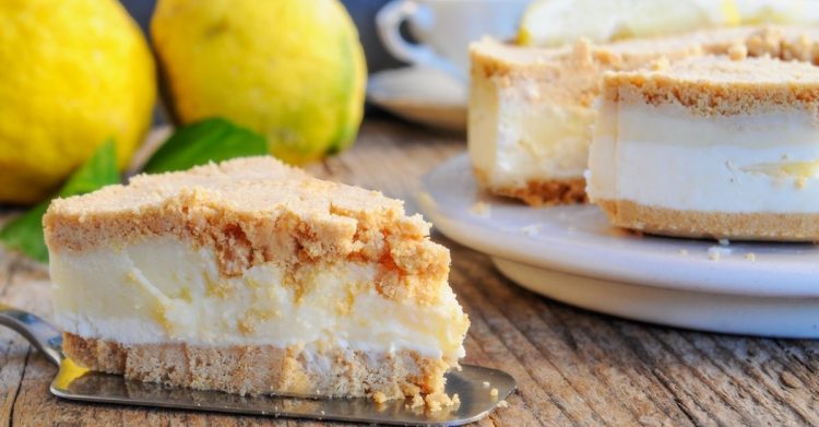 Tarte aux biscuits au citron