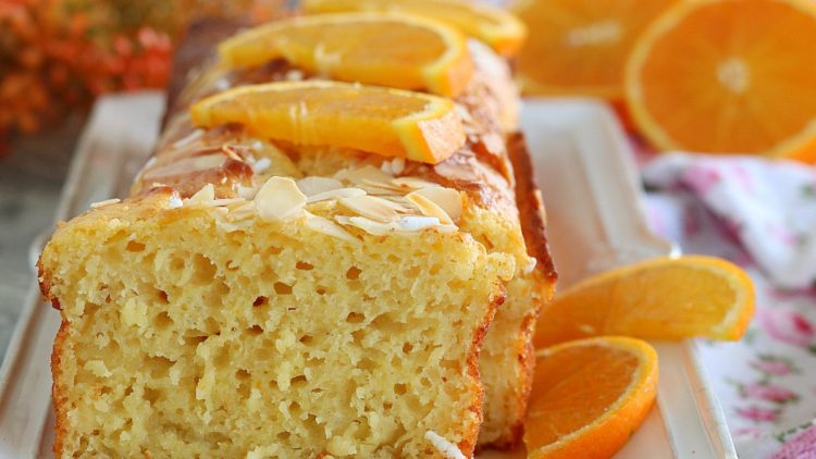 cake moelleux à l’orange et aux amandes