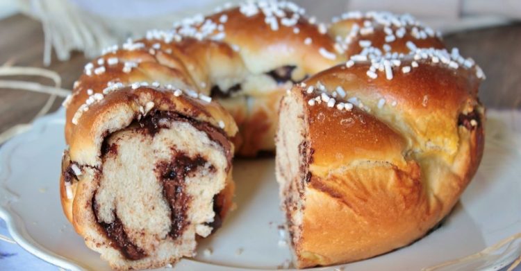 Couronne briochée ricotta et Nutella
