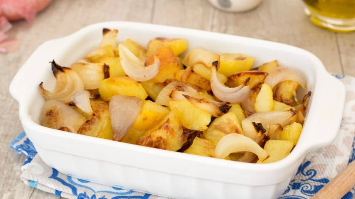 Pommes de terre et oignons au four Astuces Cuisine