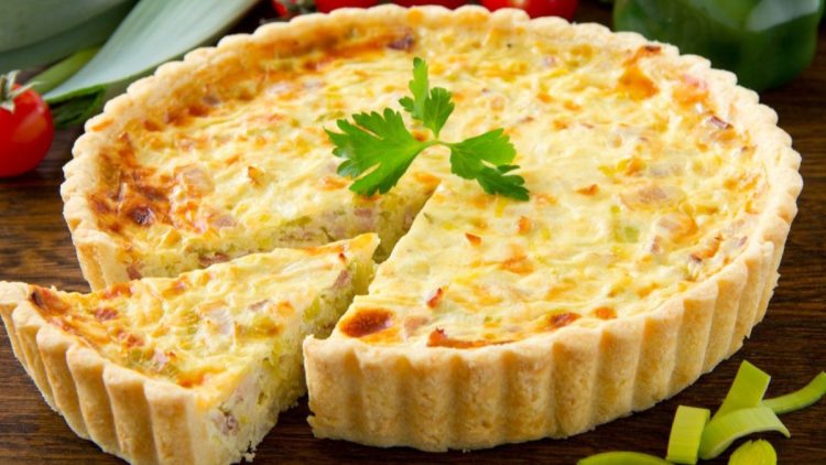 tarte aux poireaux et jambon