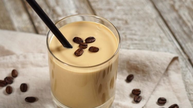 café crème mousseuse