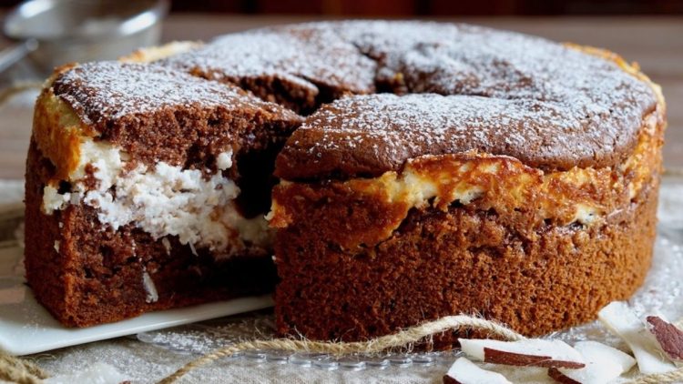 Gâteau au chocolat au cœur de coco
