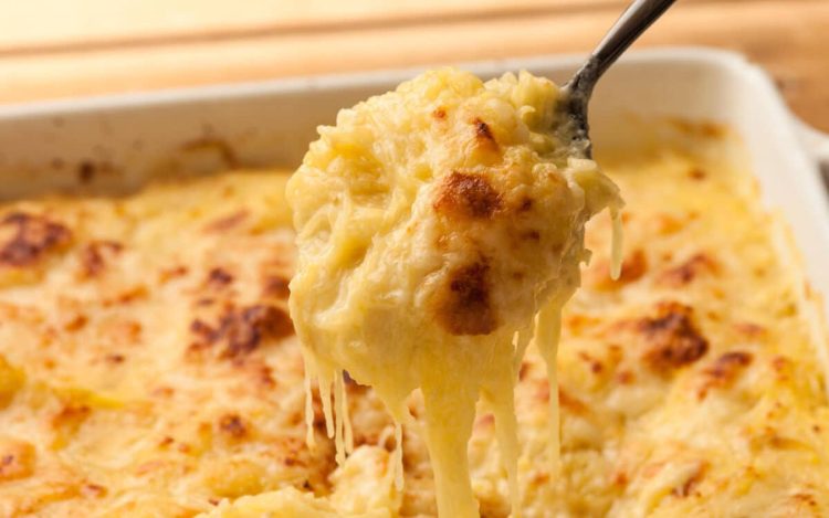 gratin de pâtes au fromage