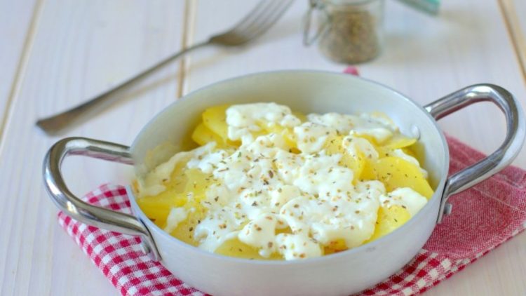 pommes de terre au stracchino