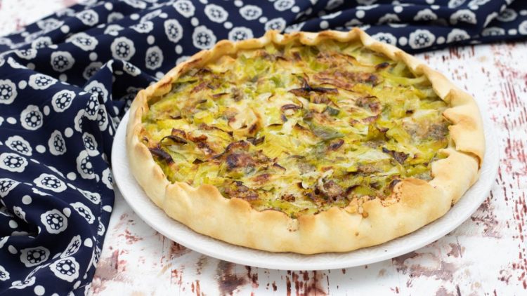 tarte aux poireaux et grogonzola