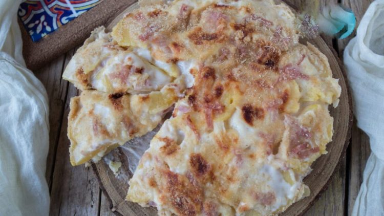 gratin aux pommes de terre mozzarella et jambon