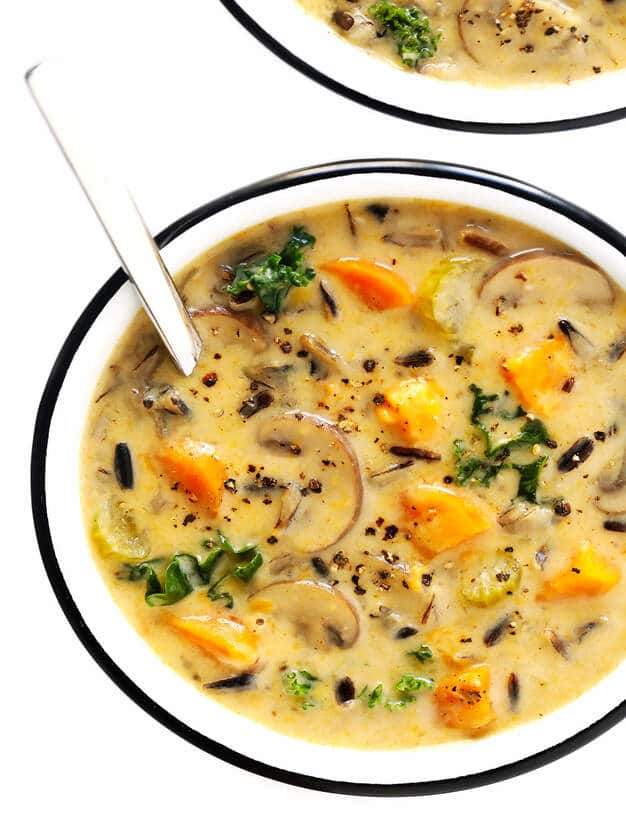 Soupe de riz sauvage dans une ambiance douillette pour l’automne