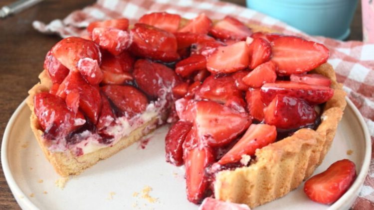 tarte aux fraises façon cheesecake