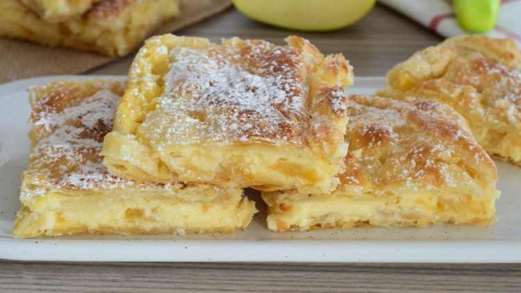 Tarte feuilletée aux pommes et ricotta