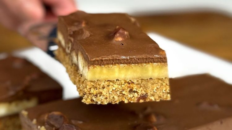 carrés fondants chocolat-banane