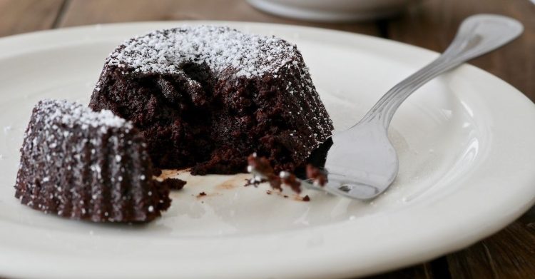 Fondant au chocolat cœur coulant sans beurre