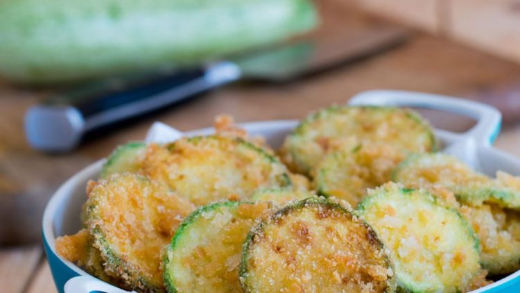 rondelles de courgettes panées