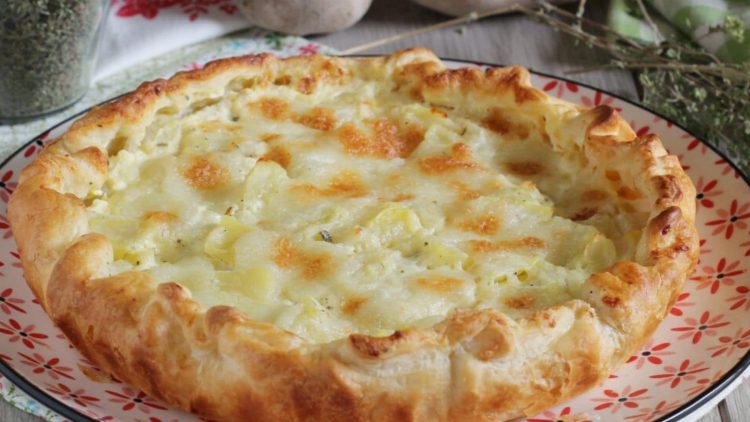 Tarte aux pommes de terre salées