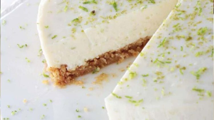 Cake au citron vert sans cuisson