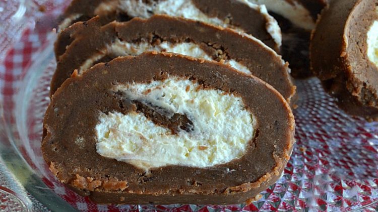 Roulé au chocolat à la crème de mascarpone