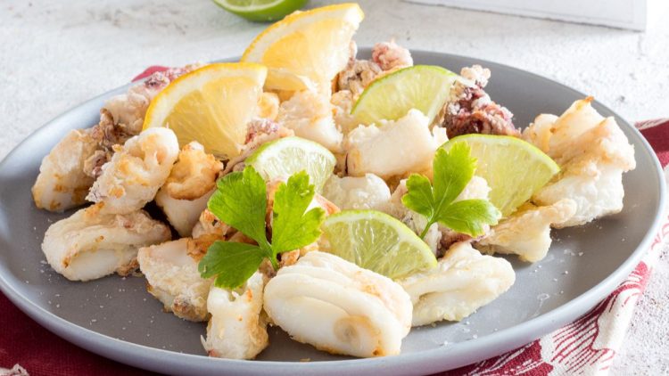 calamars frits au four