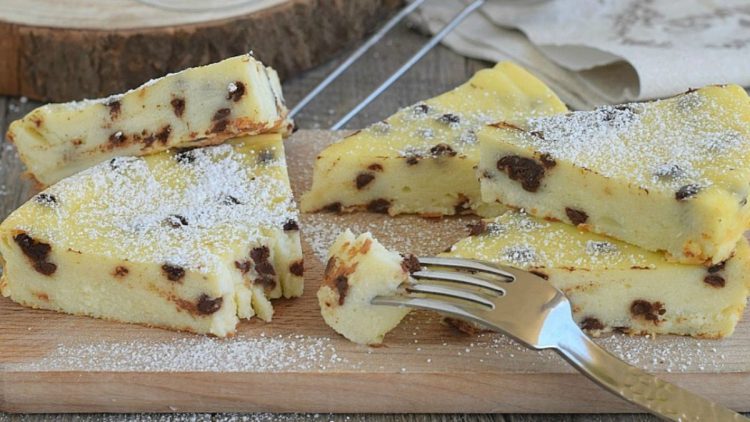 Fondant à la ricotta et pépites de chocolat