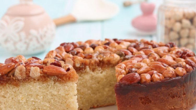 gâteau aux fruit secs caramélisés