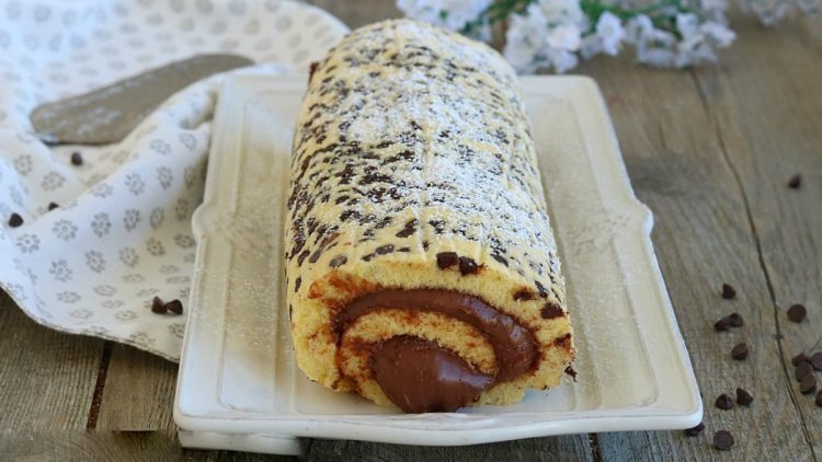 gâteau roulé au Nutella