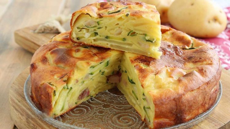 Millefeuille de pommes de terre et courgettes