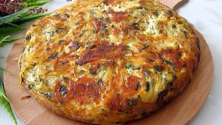 Omelette de pommes de terre