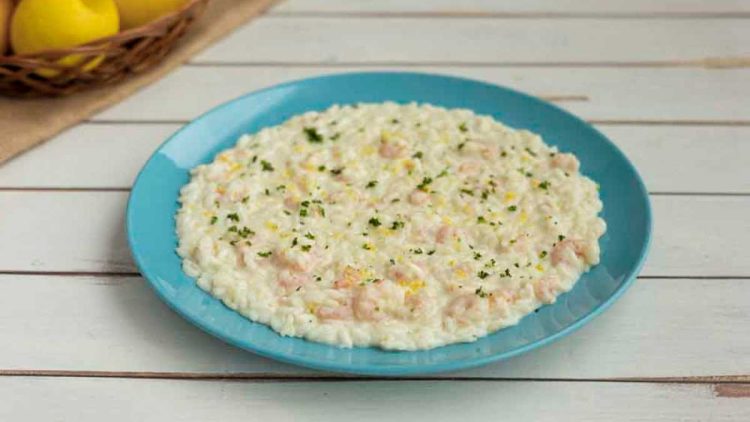 Risotto aux crevettes et au citron