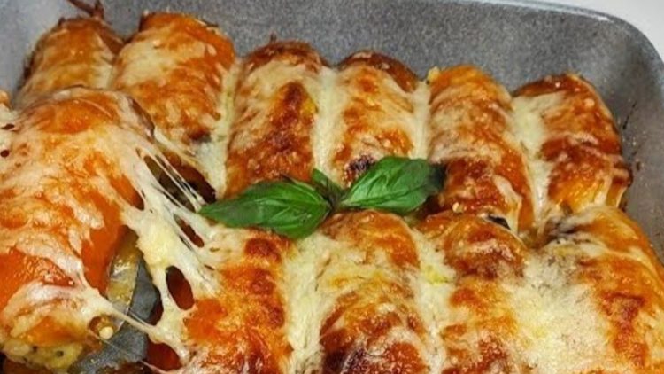 rouleaux de poivrons farcis