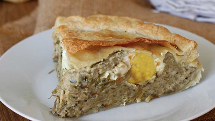 Tourte de Pâques génoise aux artichauts