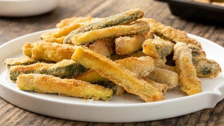 Courgettes panées au parmesan au four