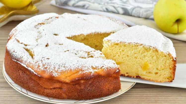 Gâteau aux pommes ricotta et yaourt