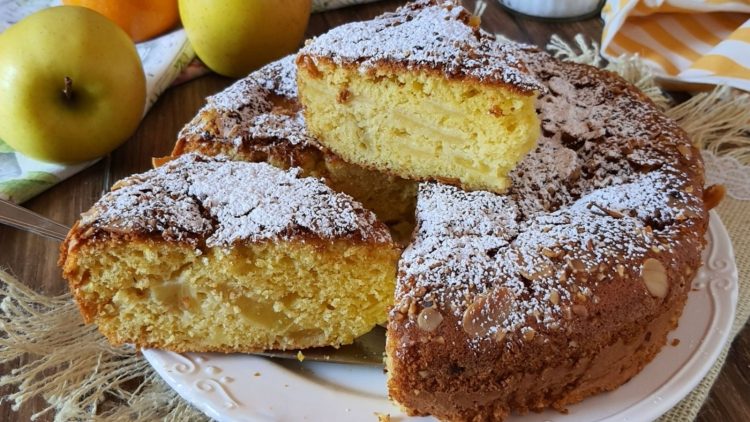 Gâteau aux pommes sans lait sans beurre