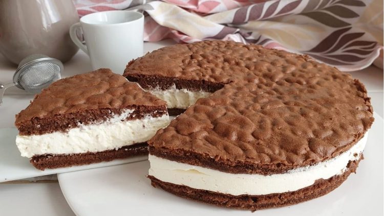 Gâteau tranche au lait