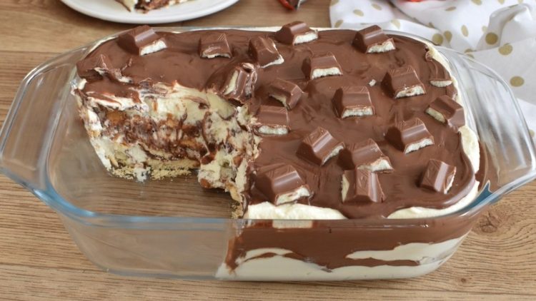Dessert aux barres Kinder
