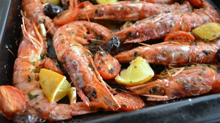 Gambas au four
