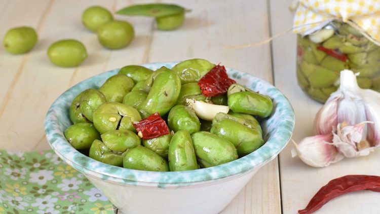 olives concassées à l’huile